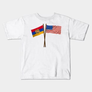 American Armenian Flag Kids T-Shirt